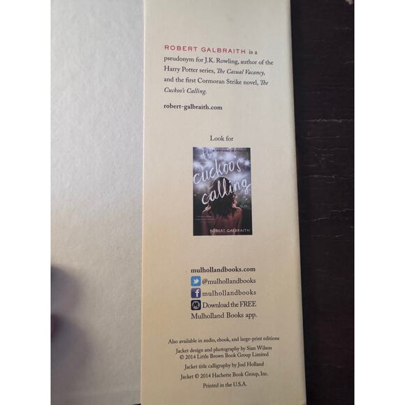 The Silkworm by Robert Galbraith - 2014 - Picture 6 of 7